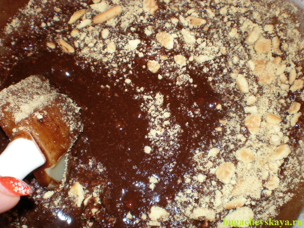 Мраморный рулет из печенья (рецепт с фото)