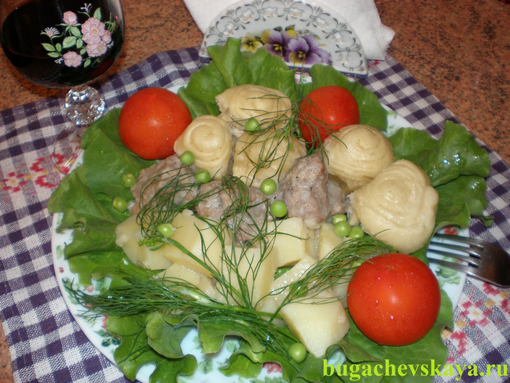 Штрудли с мясом и картошкой (рецепт с фото)